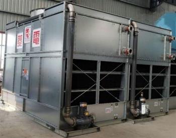 密閉式冷卻塔內外循環無填料！
